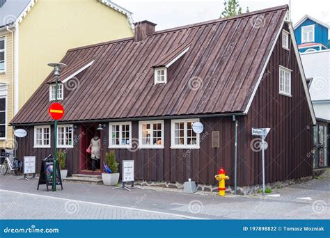 Typical Icelandic Architecture in the City Center, Reykjavik, Iceland ...