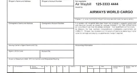 Editable Waybill Template Form ≡ Fill Out Printable PDF Forms Online