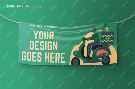 Premium Psd Banner Hanging Mockup