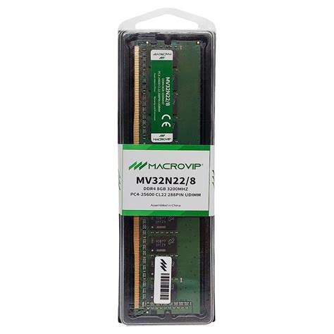 Memoria Gb Ddr Mhz Macrovip Pc Cl Udimm Mv N