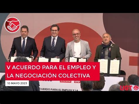 Firma del V Acuerdo para el Empleo y la Negociación Colectiva AENC