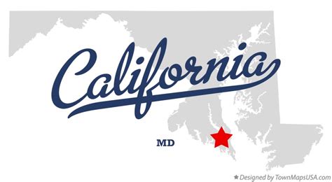 Map of California, MD, Maryland