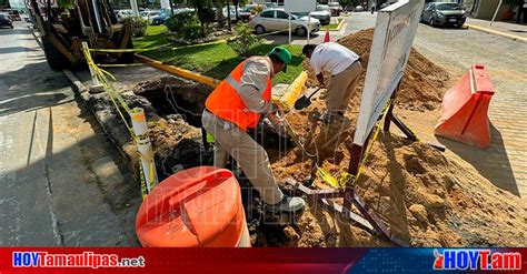 Hoy Tamaulipas Tamaulipas Trabaja Comapa Sur En Reparacion De Linea