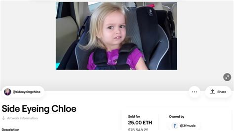 side eyeing chloe sells     meme nftsbut