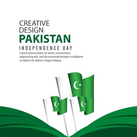 Pakistan Independence Day Celebration Poster Creative Design