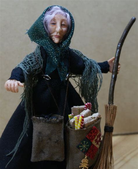 La Befana The Christmas Witch Ooak Miniature Doll Etsy Witch Doll