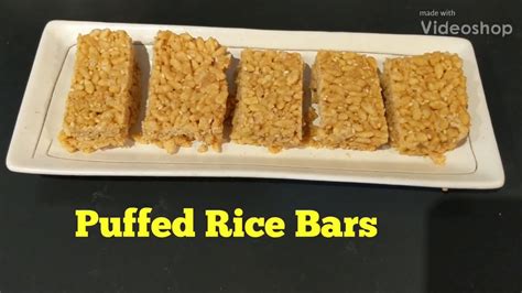 Puffed Rice Bars Puffed Rice And Peanut Butter Bars Healthy Bars Recipepeanut Bars Youtube