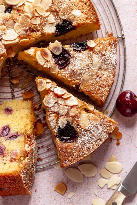 The Most Delicious Cherry Almond Polenta Cake Which You Will Want To Make Again And Again Make