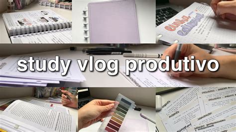 Study Vlog Produtivo Passando Mat Ria A Limpo E Estudando Para As