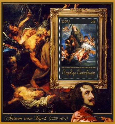 C A R 2011 Paintings Of A Van Dyck Perf Souv Sheet 6 Mint