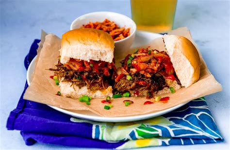 Hoisin Pulled Pork Sliders On Hawaiian Rolls The Little Ferraro Kitchen