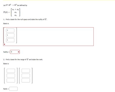 [Linear Algebra] Find a basis for the null space and state the nullity ...