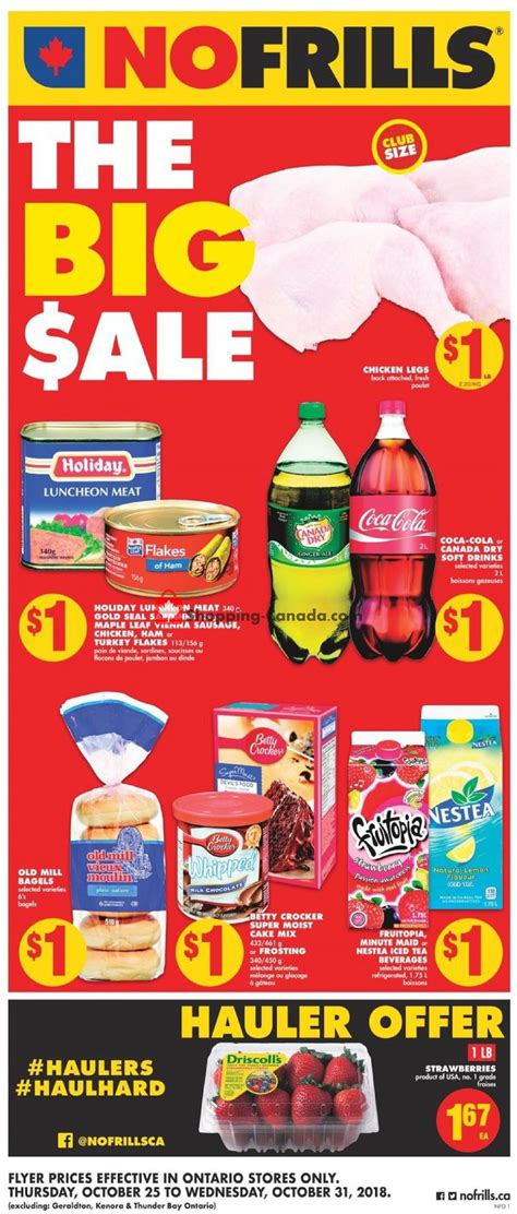 No Frills Canada Flyer On October 25 October 31 2018