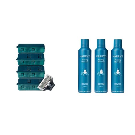 Amazon.com: Harry's Razor Blades Refills + Shave Gel Bundle (14 Count ...