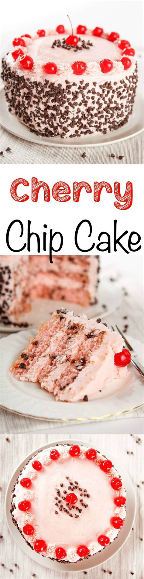 Cherry Chocolate Chip Cake Baking Beauty No Bake Cake Cherry Chip