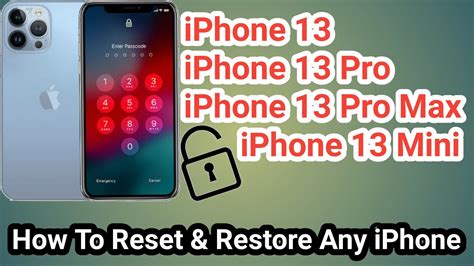 How To Reset And Restore Your Iphone 13 Pro Max Disabled Connect To