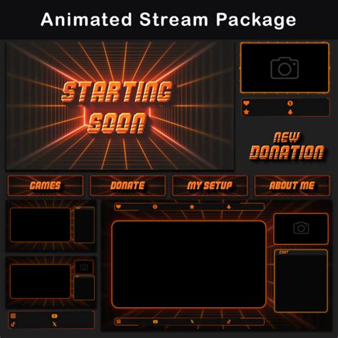 Animated Stream Overlays For Twitch Complete Packages