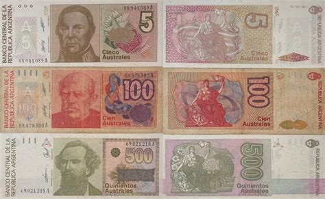 Argentinien Australes O D Banknoten St Ck Lot