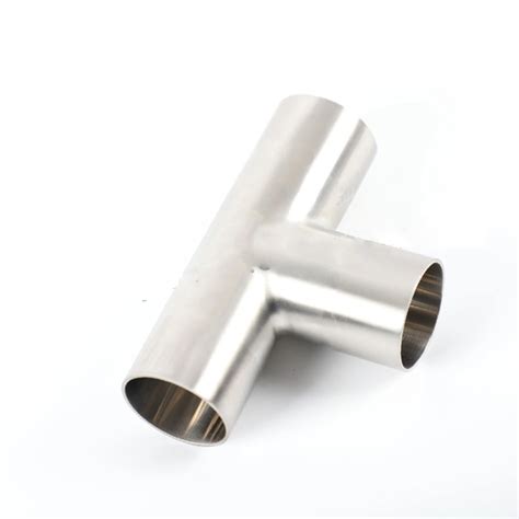 Sanitary Stainless Steel Pipe Fitting Long Equal Tee Buy Food Grade