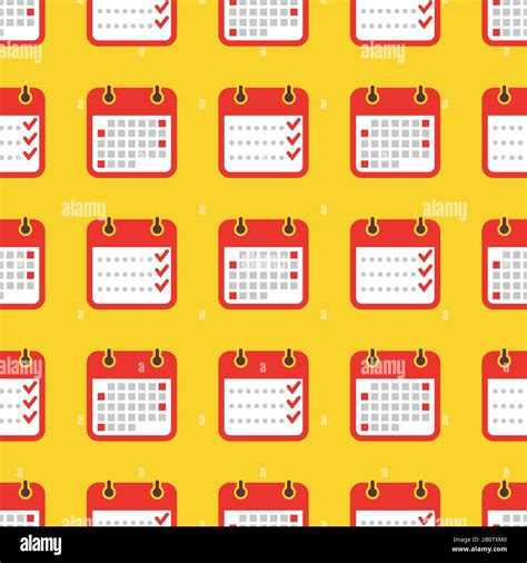 Colorful Geometric Seamless Pattern Calendar Seamless Texture