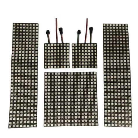 2pcs Ws2812b 8x8 16x16 8x32 Led Pixel Panel Flexible Matrix Screen