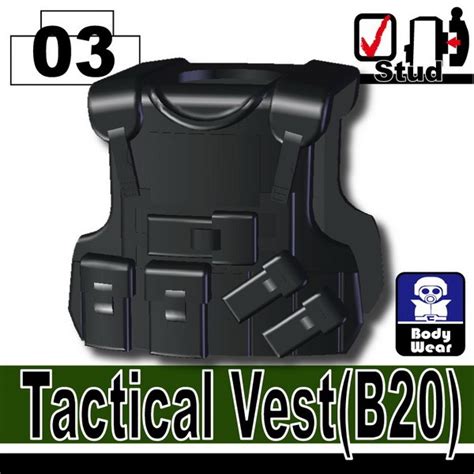 Minifig Cat Toys Shop > Tactical Vest(B20) > Black_Tactical Vest(B20)