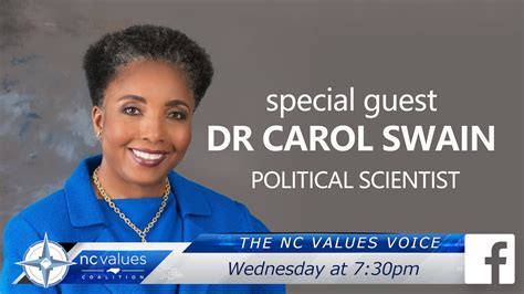 Nc Values Voice Live With Dr Carol Swain Youtube