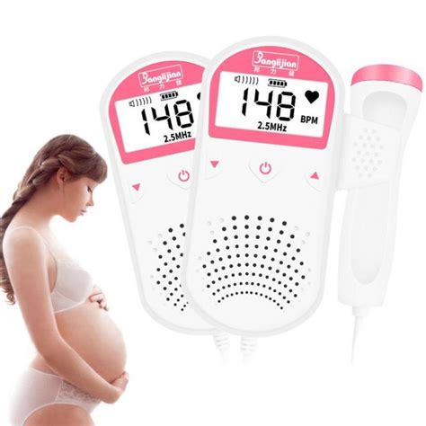 2 5MHz LCD Digital Prenatal Fetal Doppler Heart Fetal Rate Monitor