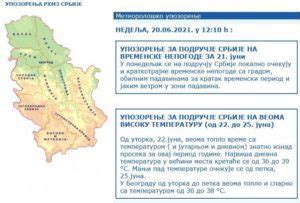 Rhmz Izdao Hitna Upozorenja Nad Srbijom Se Bore Ki A Grad I Tropske