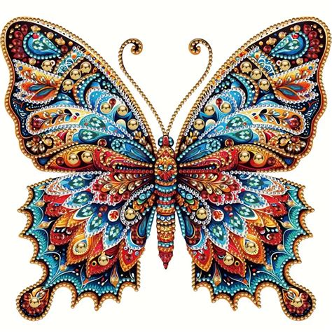 Photocustom Special Shape Diamond Art Painting Kits For Adults Beginners Butterfly Diamond Art