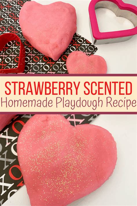 Creamy Strawberry Playdough Recipe That Smells Great Views From A