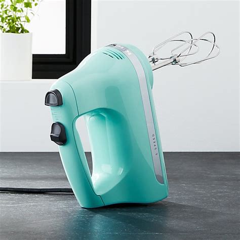 Kitchenaid Ice Blue 5 Speed Hand Mixer Reviews Crate And Barrel