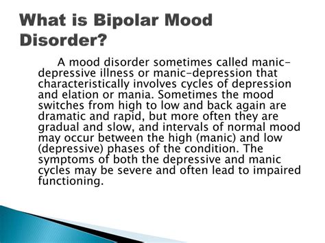 Ppt Bipolar Disorder Powerpoint Presentation Free Download Id2825957