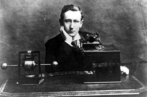 Gugliemo Marconi With His Wireless Telegraph Cpl Archiveseverett