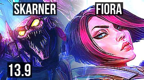 SKARNER Vs FIORA TOP 6 1 7 Rank 7 Skarner 400 Games KR Master