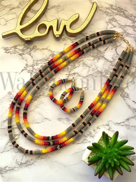 Native american beadwork necklace indian jewelry beaded etsy – Artofit