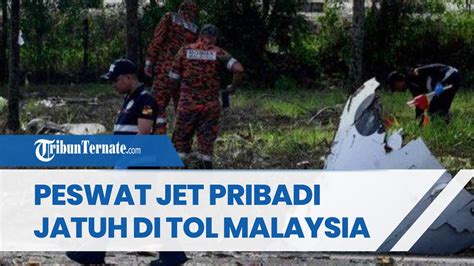 MENGERIKAN Sebuah Pesawat Jet Pribadi Jatuh Di Jalan Tol Malaysia 10