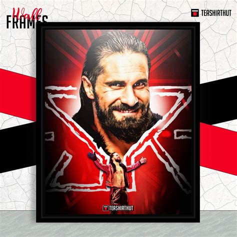 Seth Rollins Exclusive Wwe Design Wall Hanging Photo Frame Art Home Decor Teashirthut