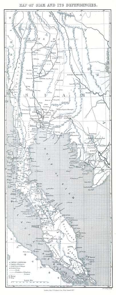 Siam map 1857 - Public domain vintage map - PICRYL - Public Domain Media Search Engine Public ...