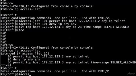 090 ACL 11 Sequence Numbers Telnet And Extended ACLs YouTube