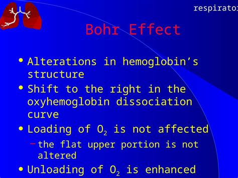 Pptx Respiratory Bohr Effect Alterations In Hemoglobins Structure