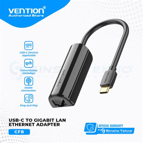 Jual Vention Usb Type C To Lan Rj45 Gigabit Ethernet Network Dt Cfa Jakarta Barat