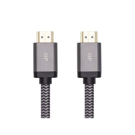 Monoprice 8k Certified Braided Ultra High Speed Hdmi 2 1 Cable 10 Feet Black 48gbps