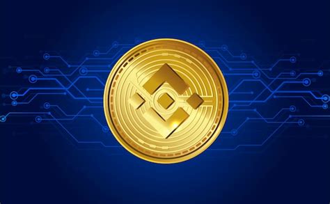 Premium Vector Binance Cryptocurrency Gold Coin Token Symbol Stock