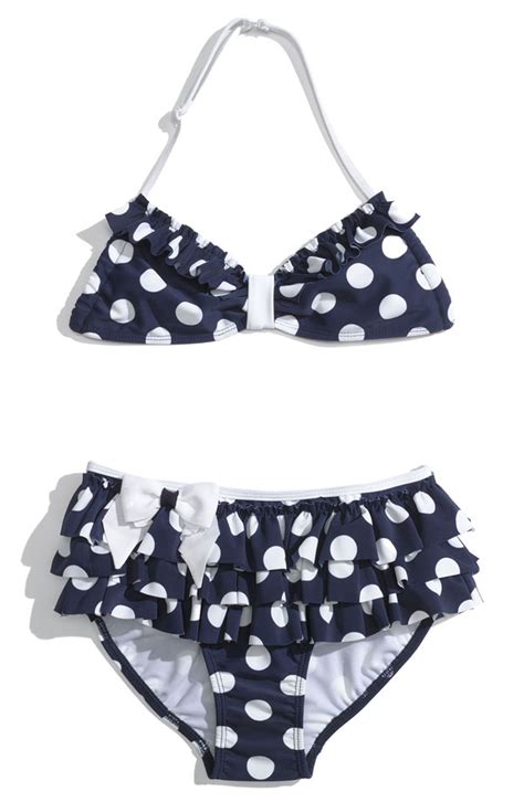 Kate Mack French Riviera Ruffle Polka Dot Bikini