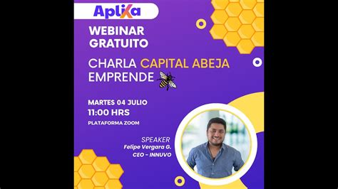 Charla Sercotec Capital Abeja Emprende 04 07 2023 YouTube