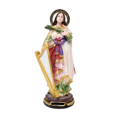 MrcjSales - Saint Cecilia - Resin Statue - Multiple Sizes | Catholic ...