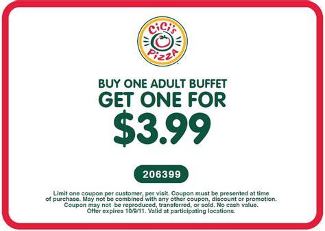 Cicis Buffet Coupons 2024 - Teddy Gennifer