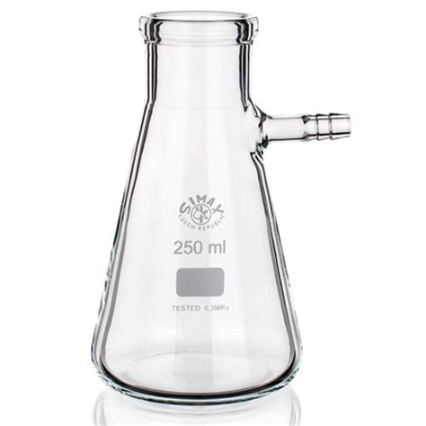 Simax Filter Flask With Glass Side Hose Connection 2000ml Heavy Wall