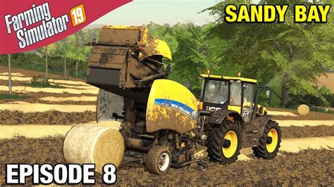 Baling The Rye Straw Farming Simulator Timelapse Sandy Bay Seasons